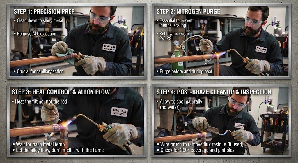 refrigeration brazing best practices step by step