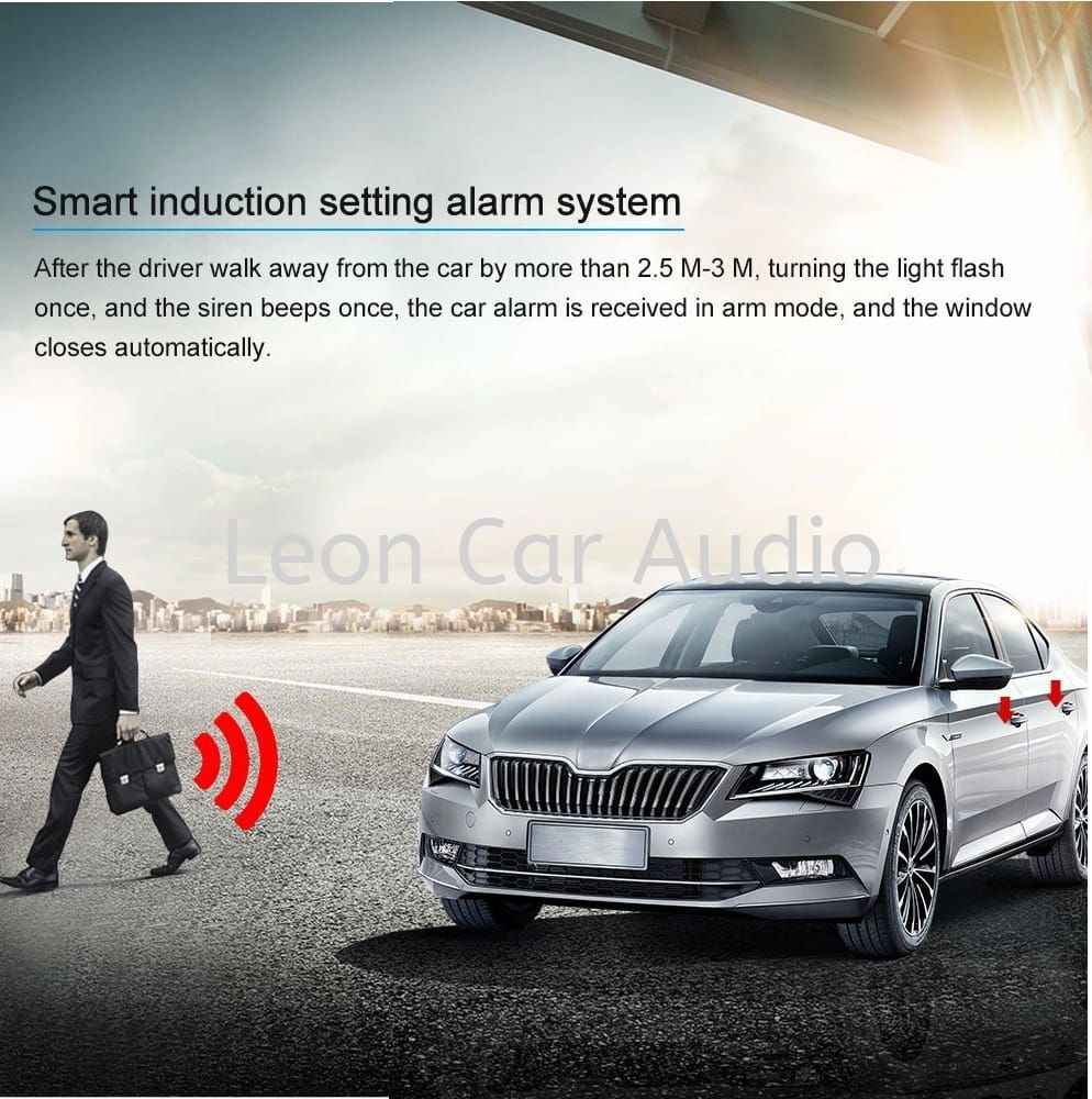 Proton saga blm flx PKE fully Keyless intelligent smart alarm system with Push start button and engine auto start