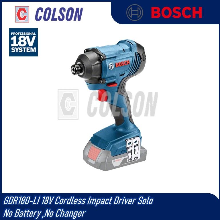 BOSCH 18V Cordless Impact Driver GDR180-LI Solo
