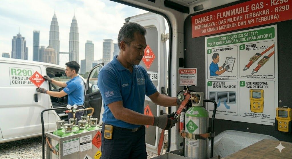 R290 refrigerant logistics safety