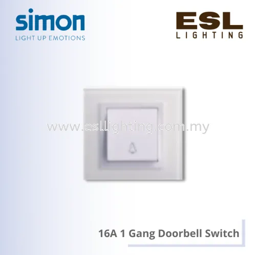 SIMON V8 SERIES 16A 1 Gang Doorbell Switch - 80150