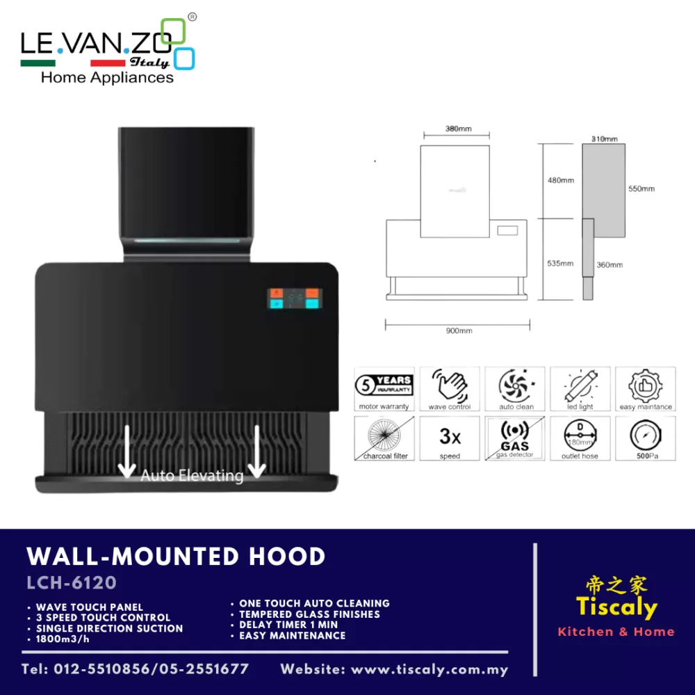 LEVANZO WALL-MOUNTED HOOD LCH-6120