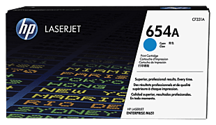HP 654A Cyan Original LaserJet Toner Cartridge CF331A