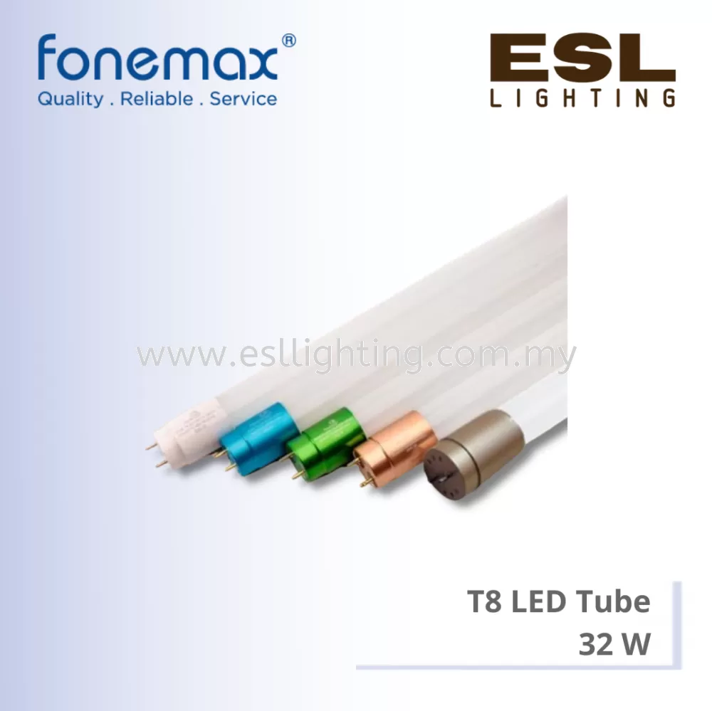 FONEMAX T8 LED Tube G13 32W - T8-32W-1.2m(G13) 4ft 1200mm [SIRIM]