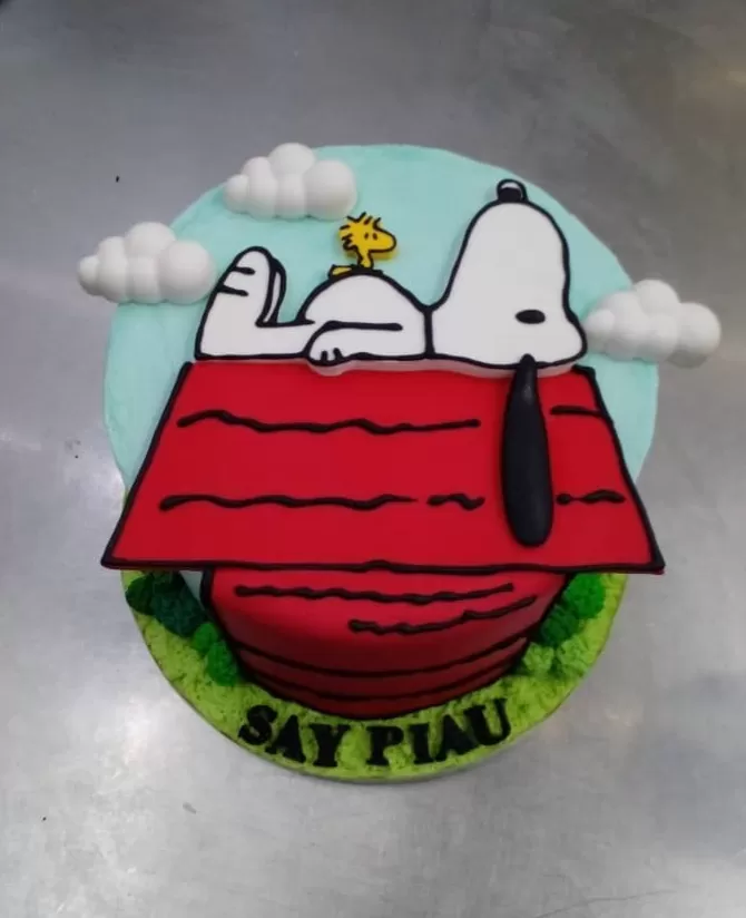 Snoopy 2D Cake
