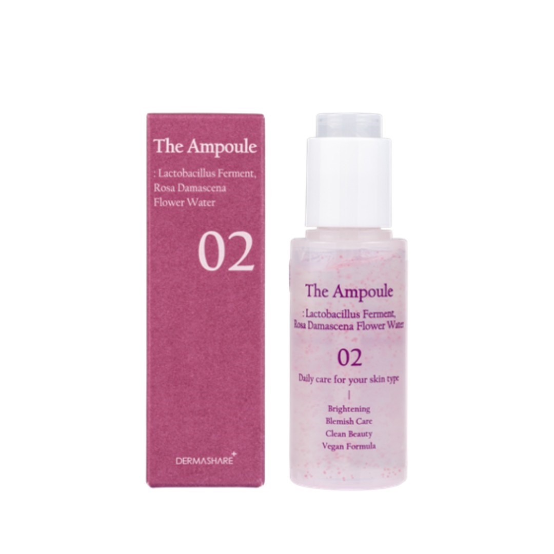 Ampoule 02 _ Flower Water [Whitening] 玫瑰美白淡斑精华液 50ml