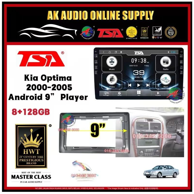 🎁Free AHD Camera🎁  8Ram + 128GB 4G◾TSA Kia Optima 2000 - 2005 Android 9'' inch TS10 Car Player Monitor