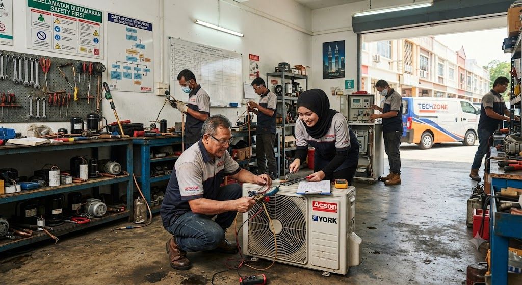 HVAC maintenance and repair workshop Malaysia