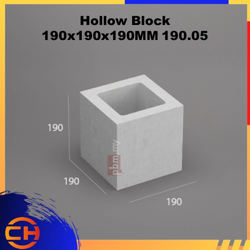 Hollow Block - 190x190x190MM 190.05