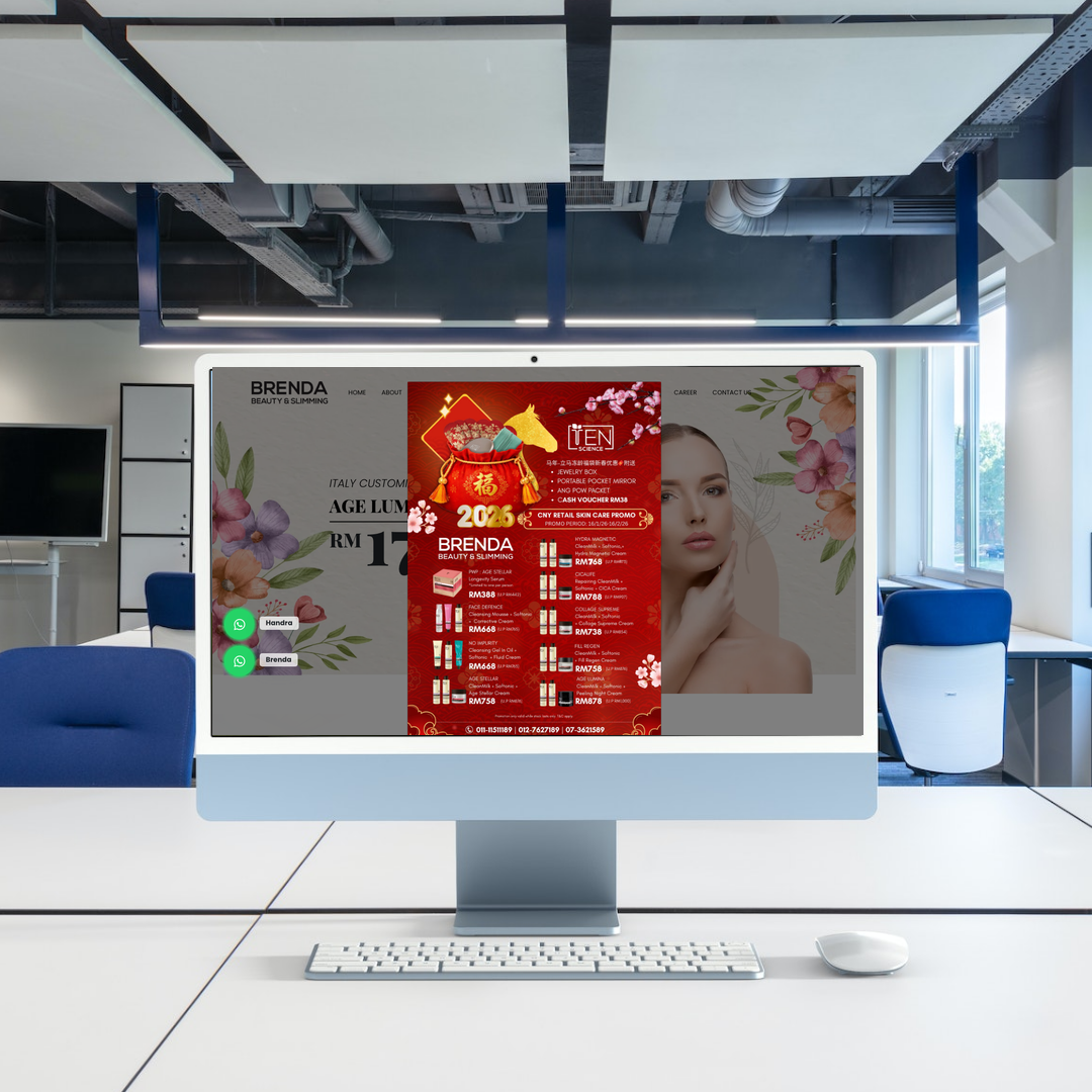 Beauty centre and slimming treatments Web Design | SEO | Digital Marketing | Johor Bahru, Johor