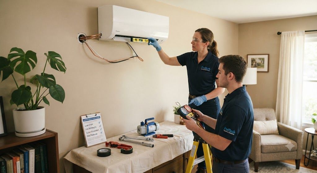 HVAC installation quality control practices