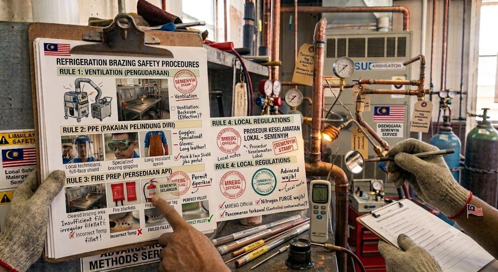 refrigeration brazing safety procedures