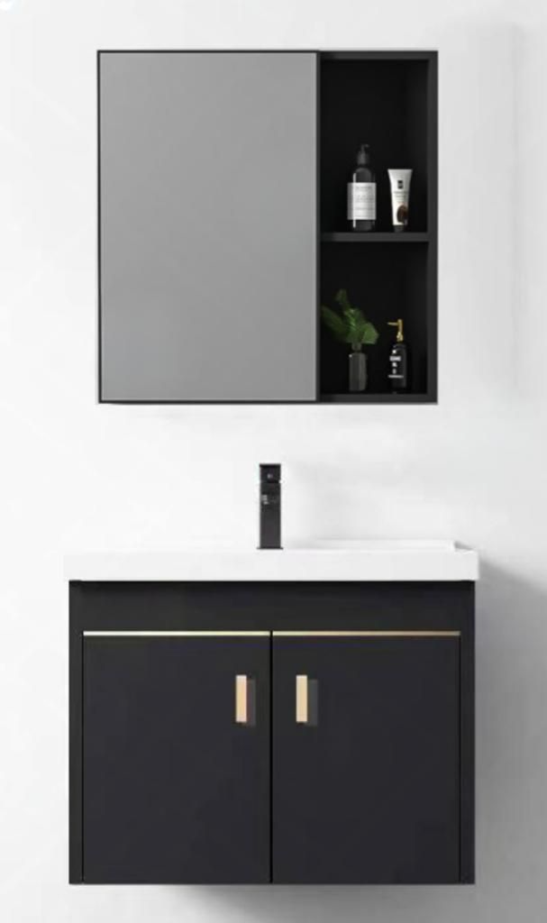 SANIWARE Black Bathroom Basin Cabinet SBC-600608A