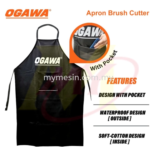 Ogawa Brush Cutter Apron Baju Mesin Rumput Gardening Tools Tebal I Waterproof