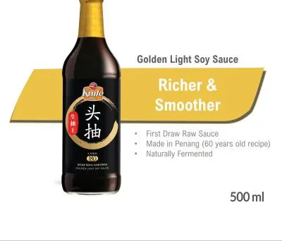 KNIFE GOLDEN LIGHT SOY SAUCE 500ML