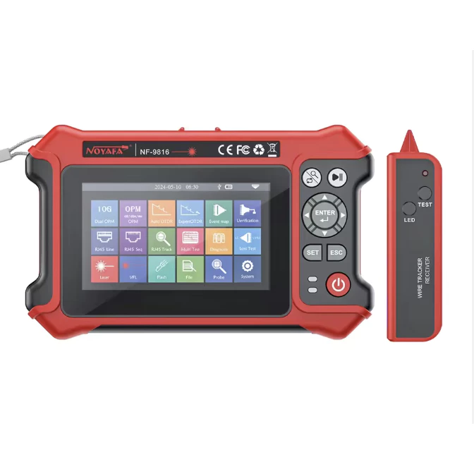 NOYAFA NF9816 OTDR IPC Tester 1310/1550nm Optical Fiber 10G W/ OPM OLS VFL Map