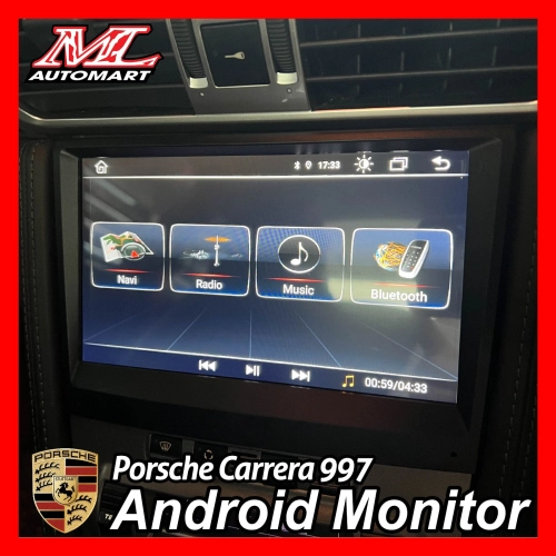 Porsche Carrera 997 Android Monitor