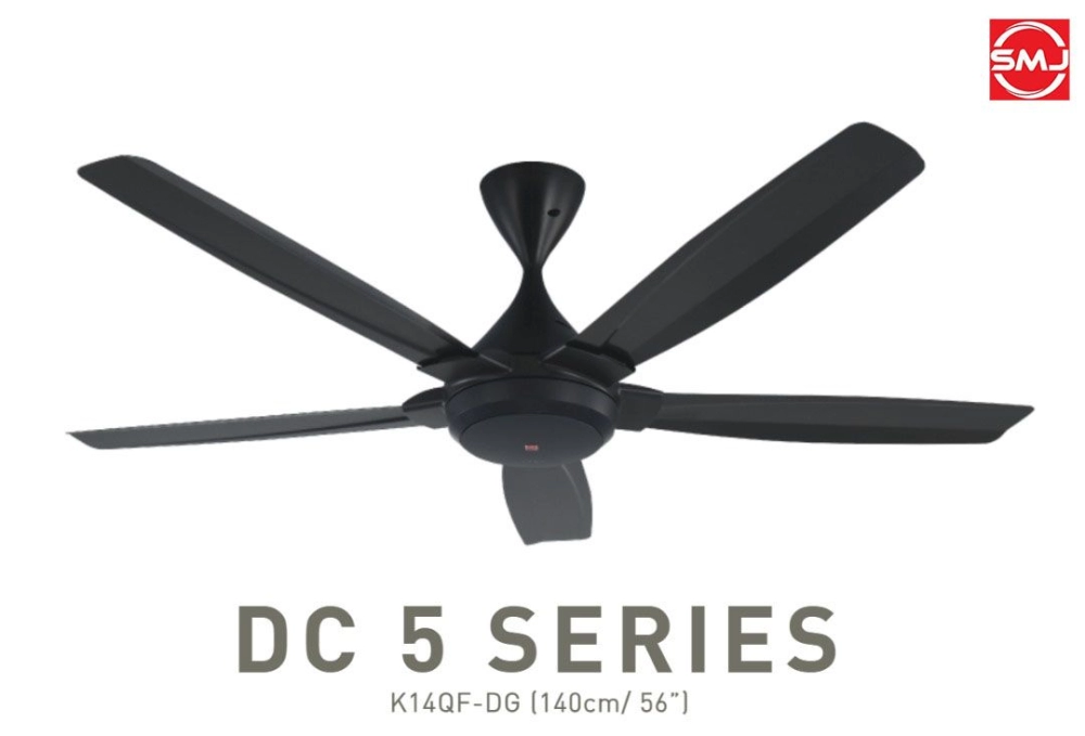 KDK K14QF-DG (56") DC5 Series Remote Control Type with DC Motor Ceiling Fan 
