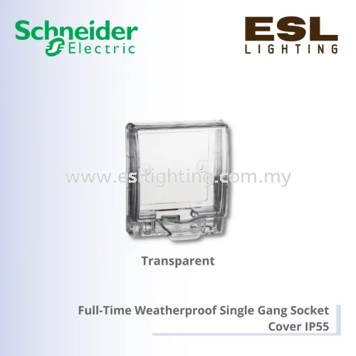 SCHNEIDER Kavacha Full-Time Weatherproof Single Gang Socket Cover IP55 - E223R_TR