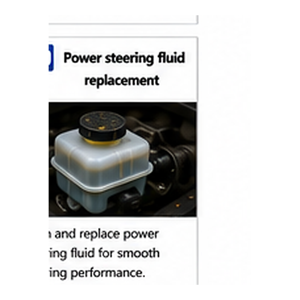 Power Steering Fluid Replacement
