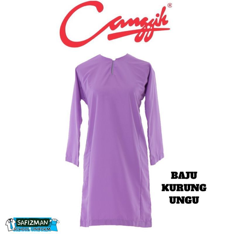 Baju Kurung Canggih Sekolah Ungu Muda CP009 LPL