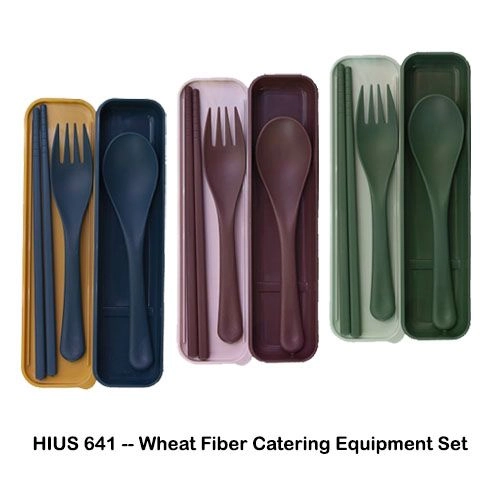 HIUS641 -- Wheat Fiber Catering Equipment Set