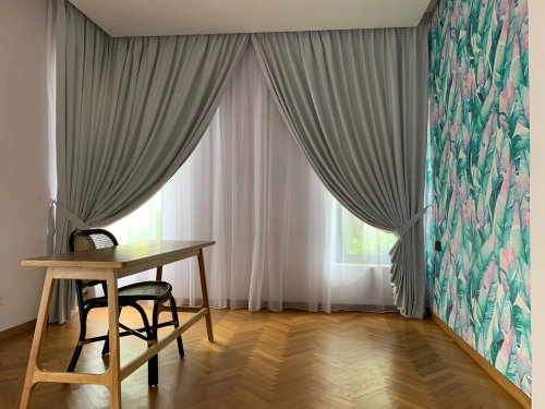 Singapore Pleated Curtain