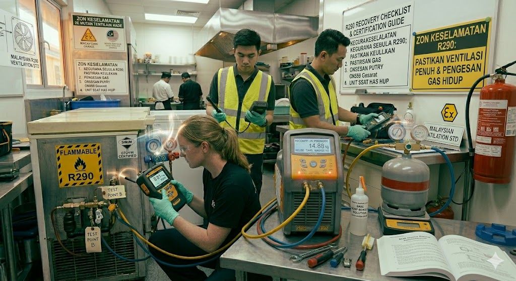 R290 refrigerant leak detection