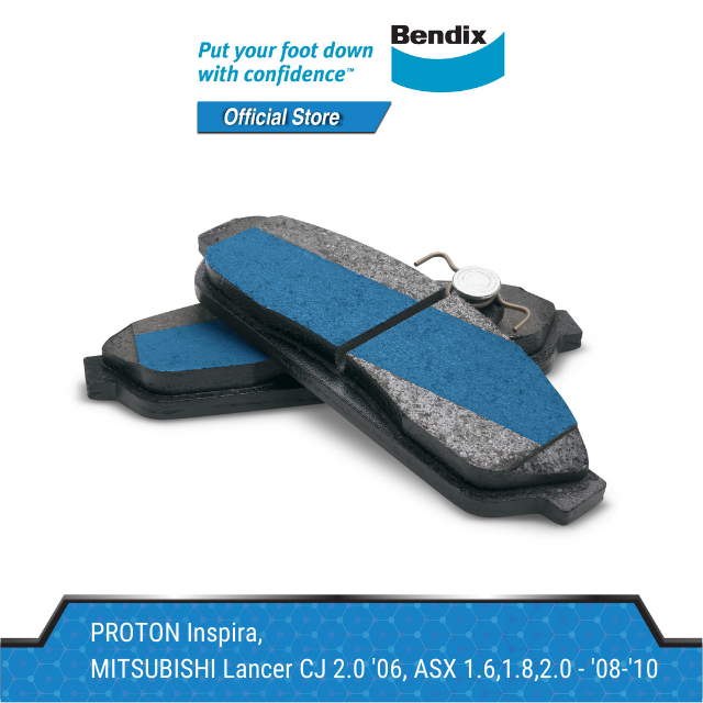 Bendix Front Brake Pads - Proton Inspira/Mitsubishi Lancer CJ 2.0 '06/ASX 1.6/1.8/2.0 - '08-'10 DB1441