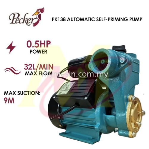Pecker PK138 Automatic Self-Priming Water Pump 