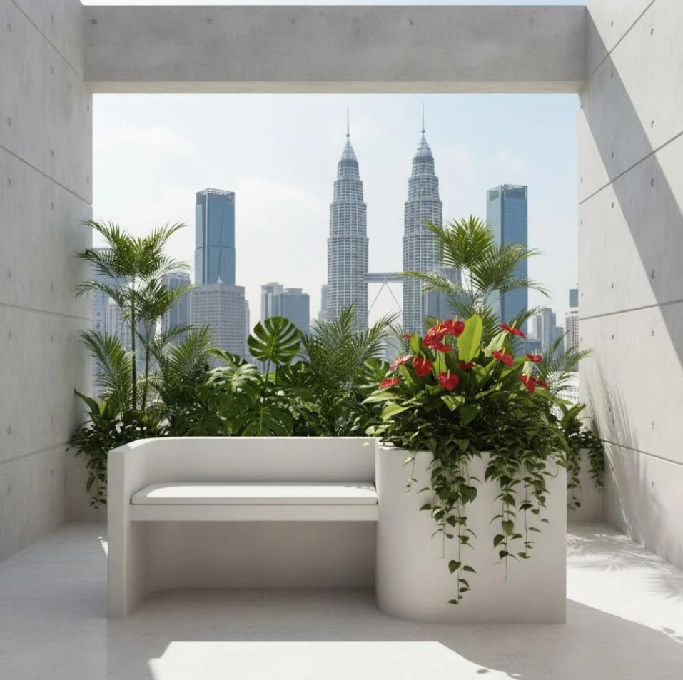 Modern Luxury Garden Bench Malaysia 马来西亚现代豪华花园长椅 Bangku Taman Mewah Moden Malaysia