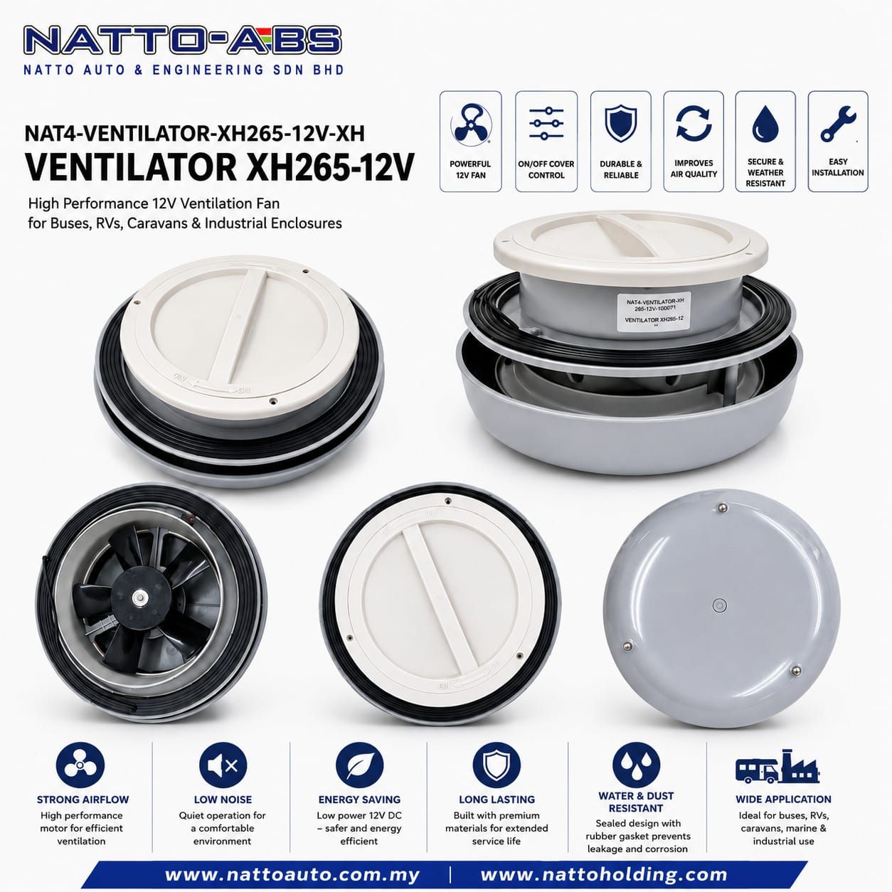 Ventilator XH265 (12V)
