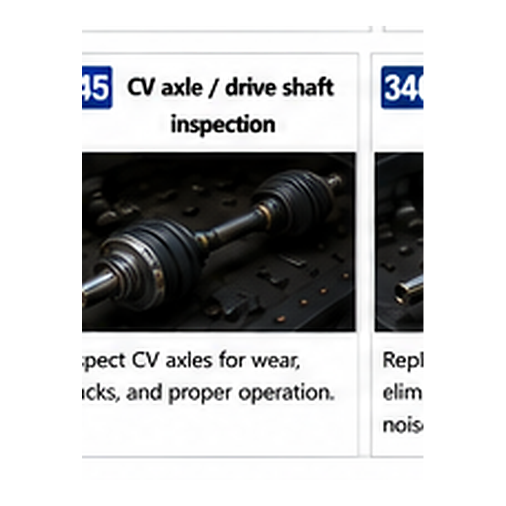 Cv Axle Drive Shaft Inspection