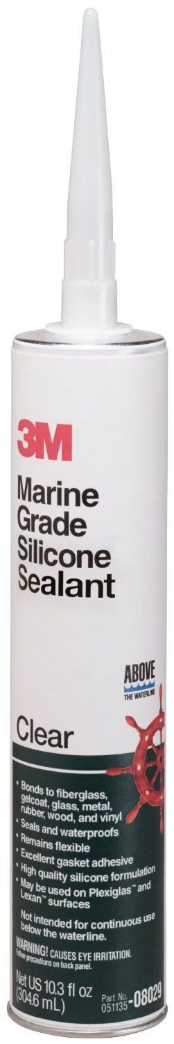 3M™ 8029 Marine Grade Silicone Sealant , Clear