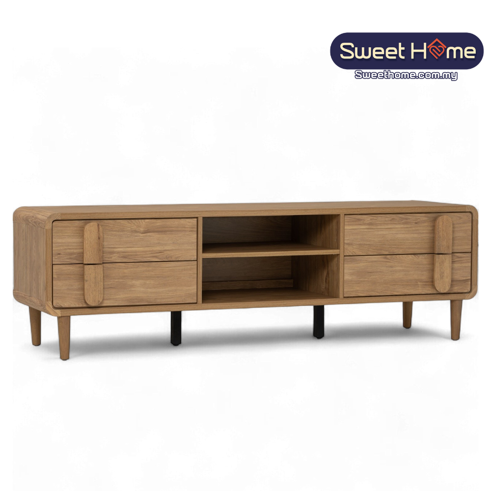 LOMA 1.65m TV Cabinet | Natural Wood Tone Tv Cabinet