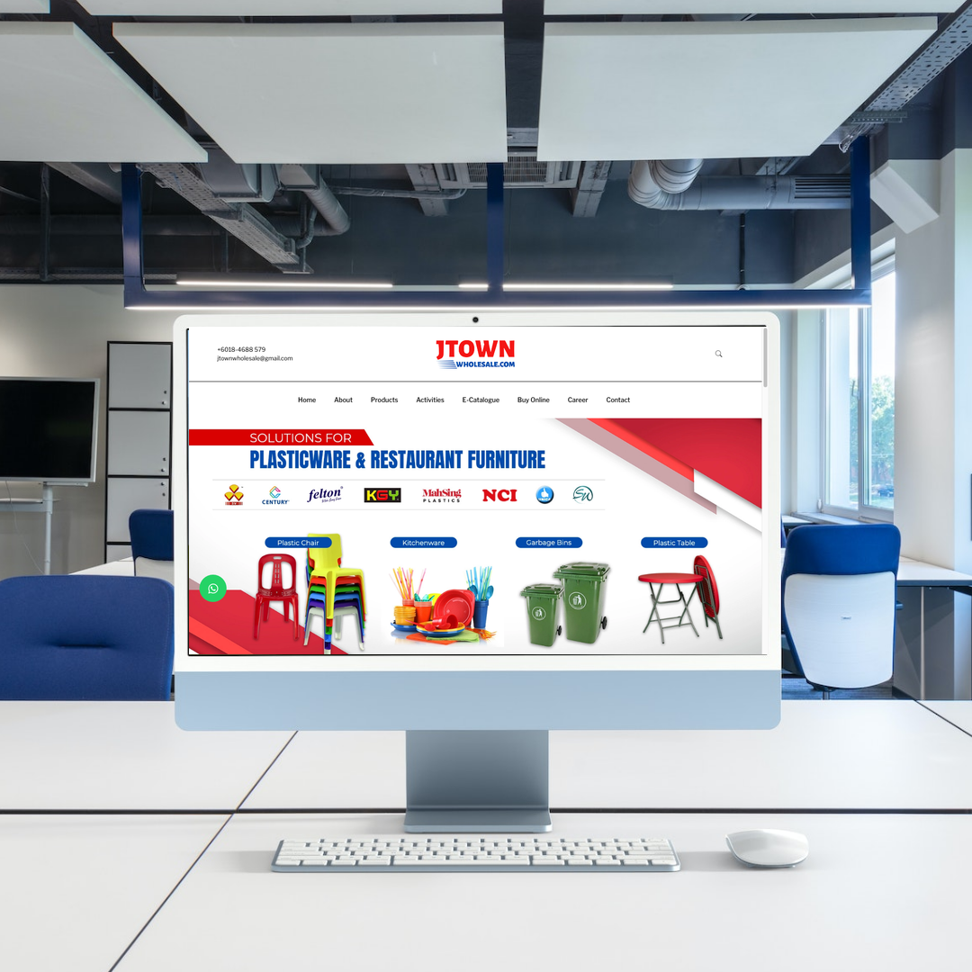 Jtown Wholesale Website Design & SEO Case Study | F&B Furniture in Johor