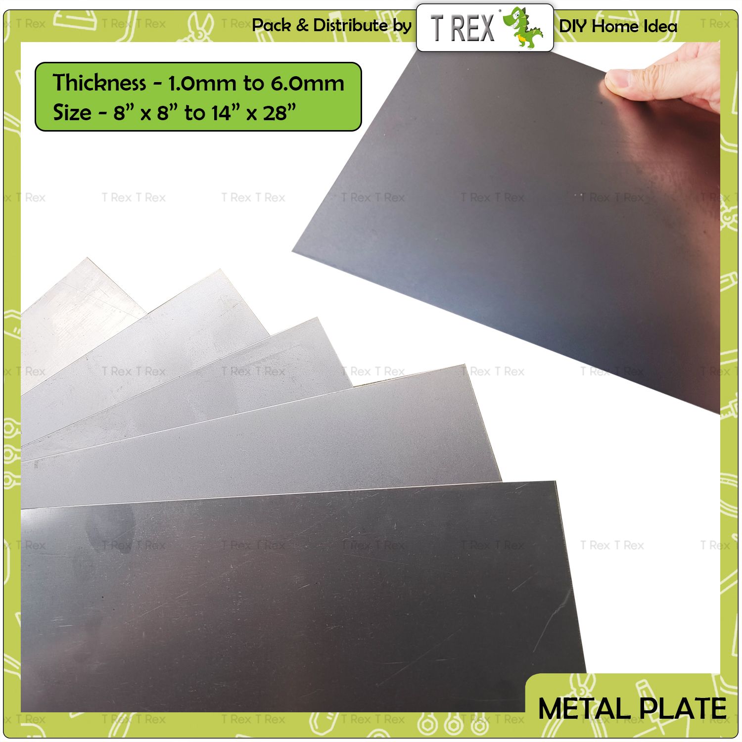 T Rex DIY Cut to Size Metal Plate