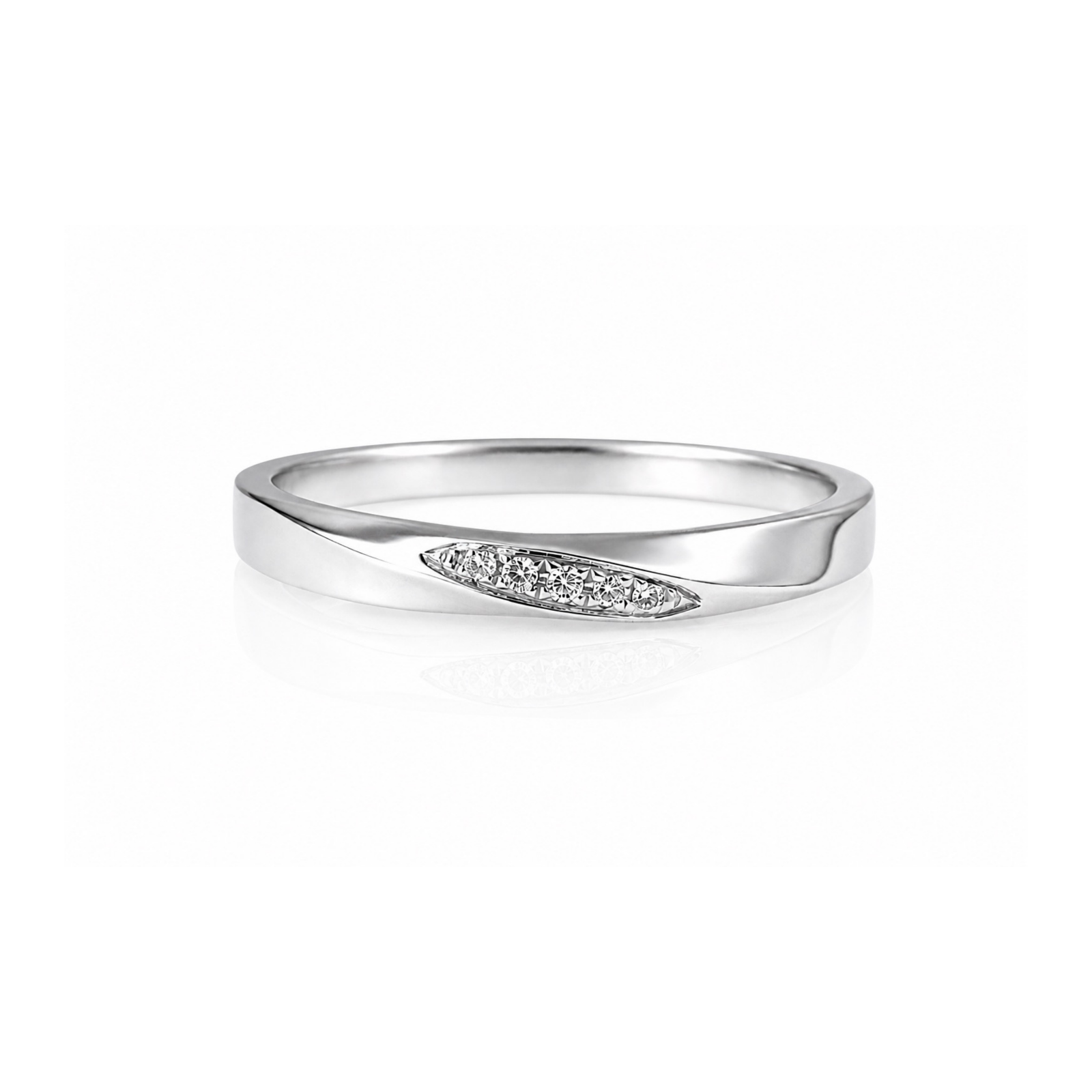 Roman & Co庐 Kaelis Flow Diamond Wedding Band