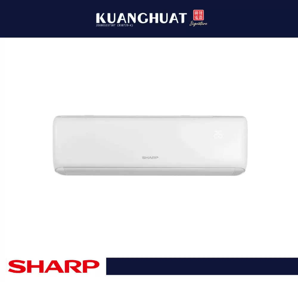 SHARP 1.0HP Non-Inverter Air Conditioner (R32) AHA9ZCD