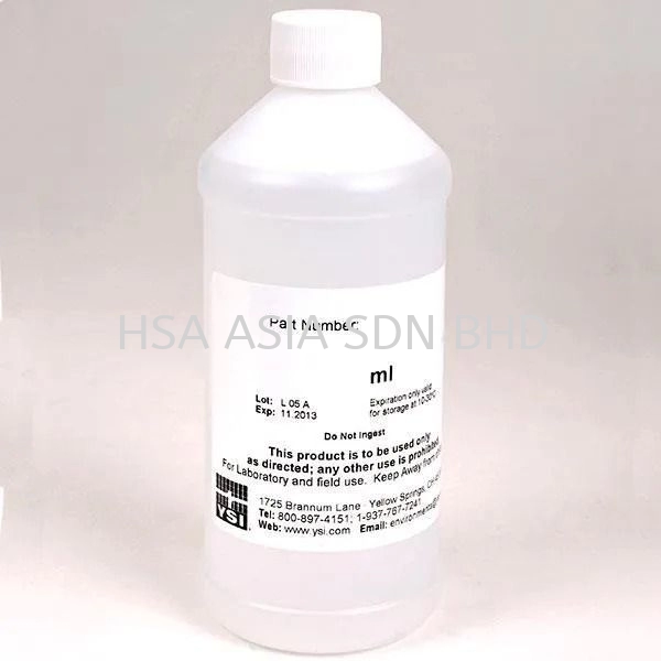 YSI Rochelle Salt, liquid reagent, 500 ml, number of tests varies with hardness concentration