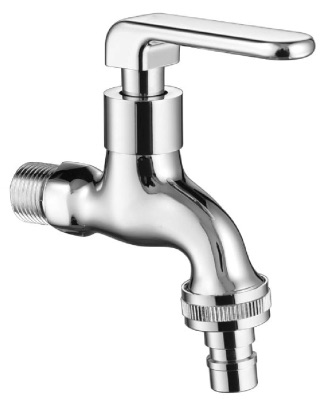 SET-071-SC 1/2" x 3/4" Hose Bib Tap – SUS304 Stainless Steel Chrome Finish Garden Water Tap