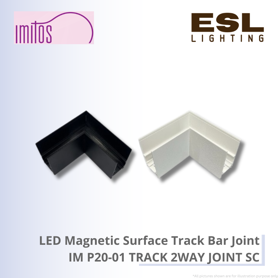 IMITOS LED Magnetic Surface Track Bar Joint - IM P20-01 TRACK 2WAY JOINT SC