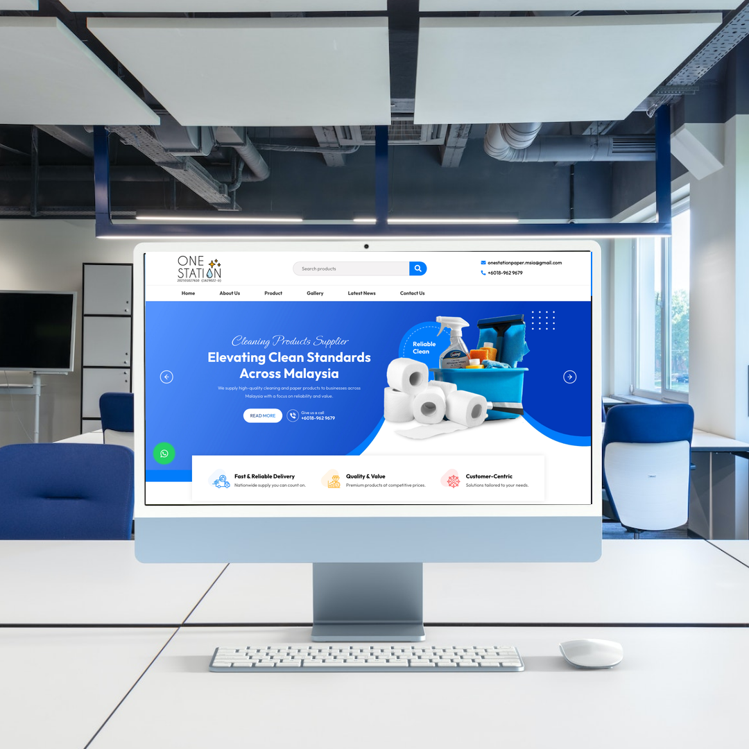 One Station Paper And Detergent Supplies (M) Sdn Bhd Website Design & SEO Case Study | Cleaning Supplier in Kuala Lumpur