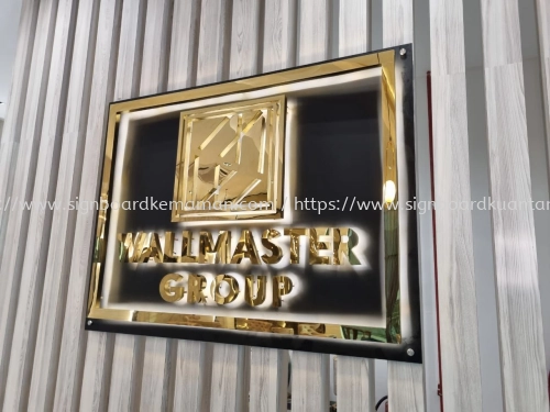 WALLMASTER GROUP INDOOR 3D LED BOX UP STAINLESS STEEL BACKLIT SIGNAGE SIGNBOARD AT JERANTUT PAHANG MALAYSIA