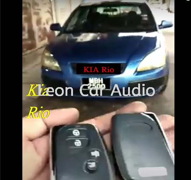 kia rio PKE fully Keyless intelligent smart alarm system with Push start button and engine auto start