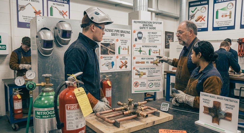 refrigeration system brazing safety guide