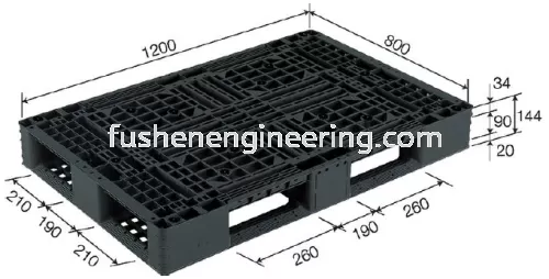 FUSHEN Recycle Plastic Pallet Model : D4-812