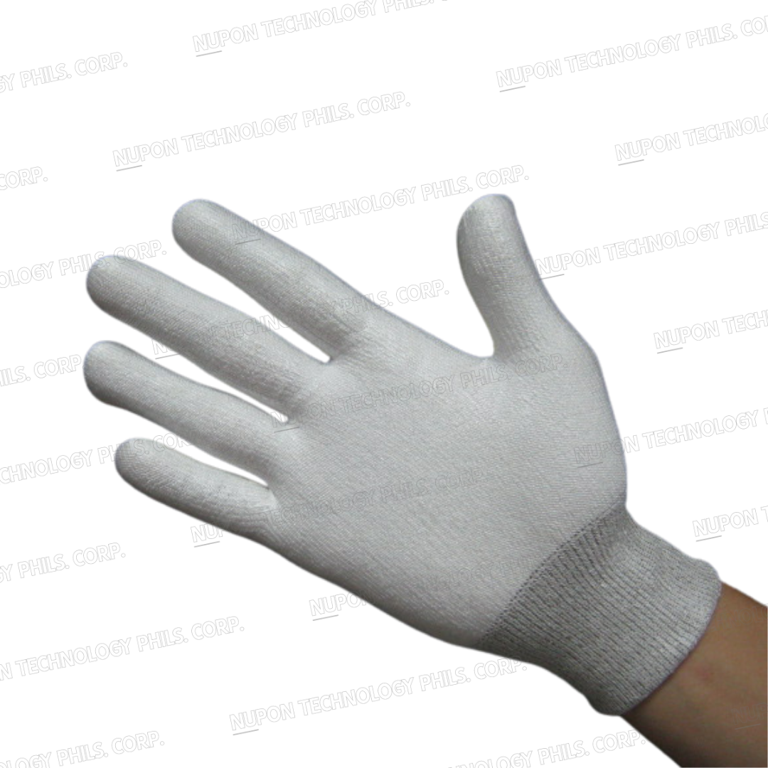 White Cut Resistant Knitted Gloves (without PU)