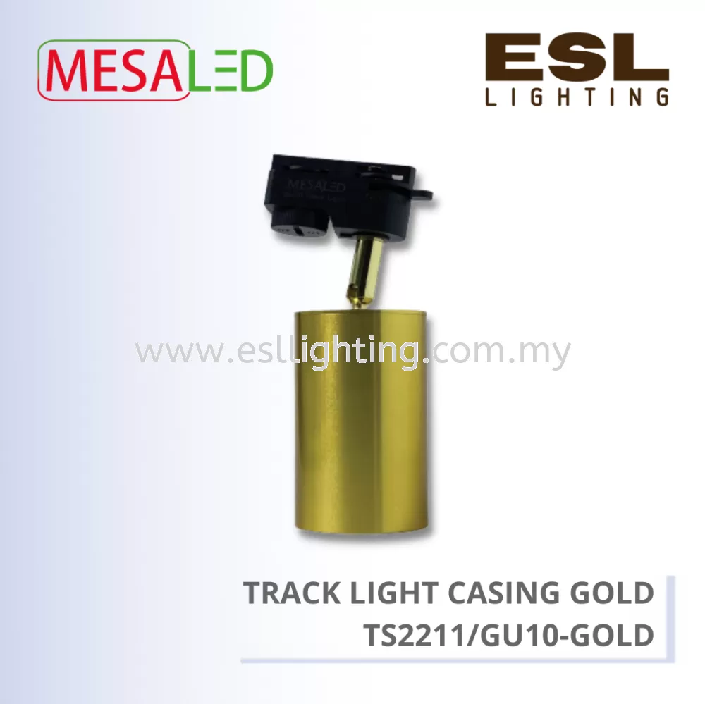 MESALED TRACK LIGHT CASING GOLD GU10 - TS2211/GU10-GOLD