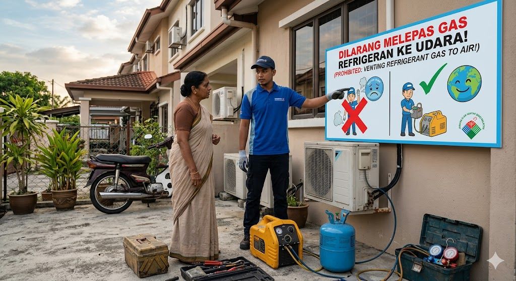 HVAC refrigerant venting ban Malaysia